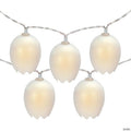 10-Count Cracked Easter Egg LED String Lights  4.5ft  Clear Wire