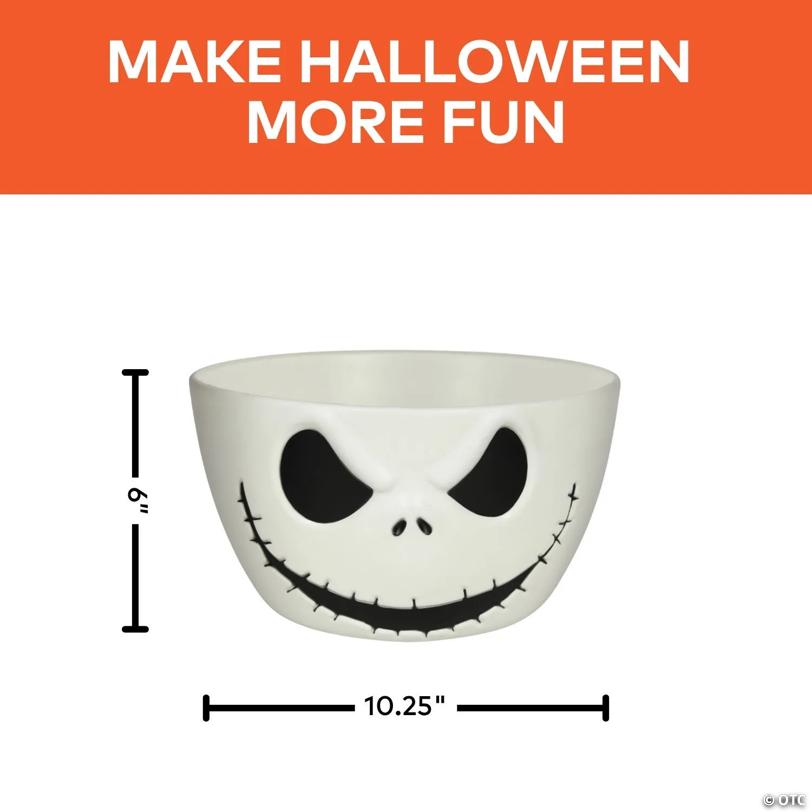 10 1/2" Disney The Nightmare Before Christmas™ Jack Skellington Candy Bowl