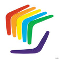 10" Bulk 48 Pc. Bright Rainbow Colored Boomerangs Assortment