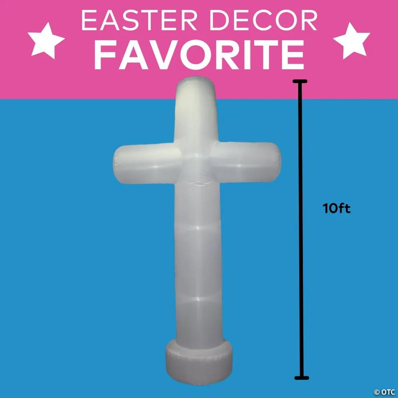 10' Cross  Inflatable Outdoor Yard Decoration