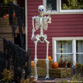 10 Ft. 5" Standing Multicolor Light-Up Eyes Posable Titan Skeleton Halloween Decoration