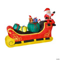 10 Ft. Blow-Up Inflatable Santa Sleigh Outdoor Yard Decoration
