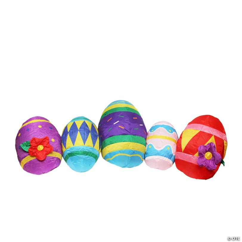 10' Inflatable Pre-Lit Easter Eggs Outdoor Decoration