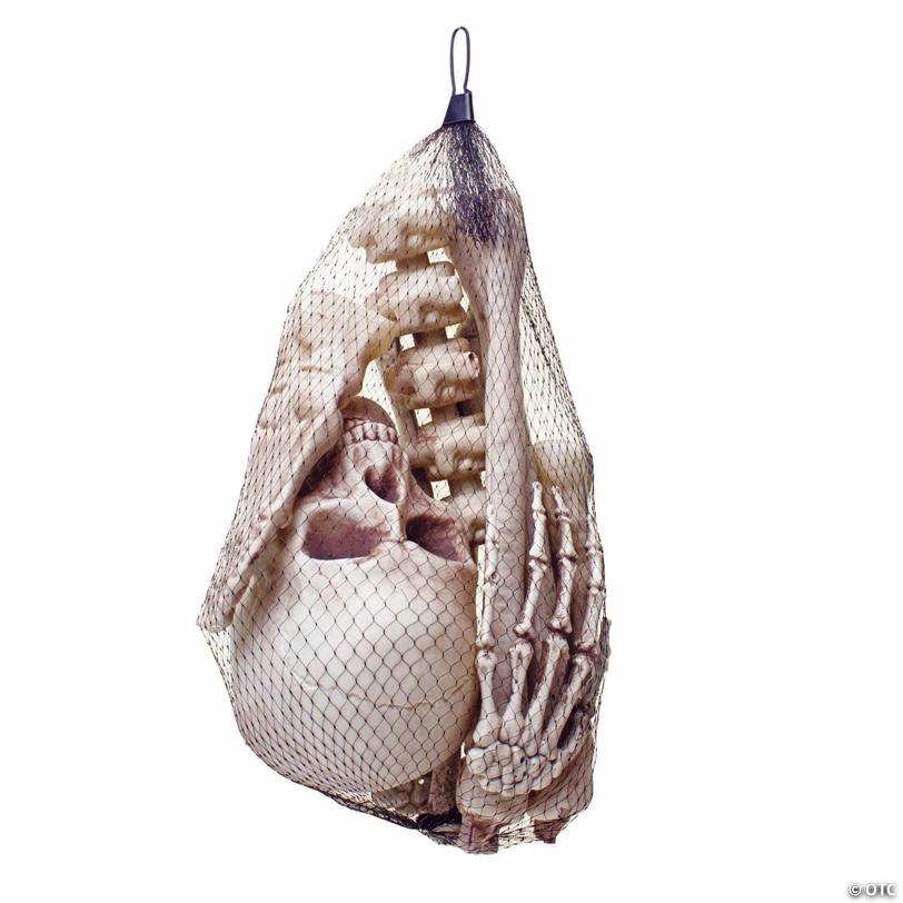 10 Pc. Skeleton Bag O' Bones Halloween Decoration