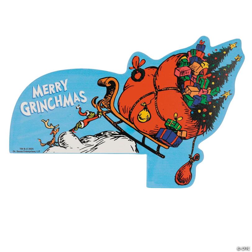 10" x 6 1/2" Dr. Seuss™ The Grinch Single-Sided Wooden Corner Tabletop Decoration