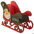 11.5" Santa Claus "Merry Christmas" Sleigh Decoration
