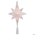 11" Lighted 8 Point Bethlehem Star Christmas Tree Topper - Clear Lights   Green Wire