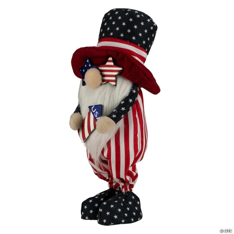 12.25" Patriotic Rocket 4th of July Americana Gnome