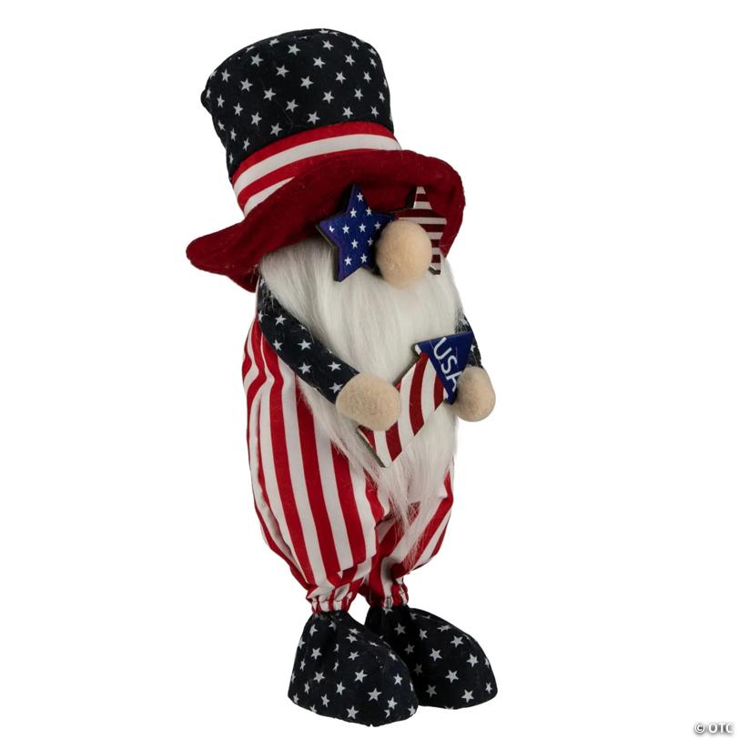 12.25" Patriotic Rocket 4th of July Americana Gnome