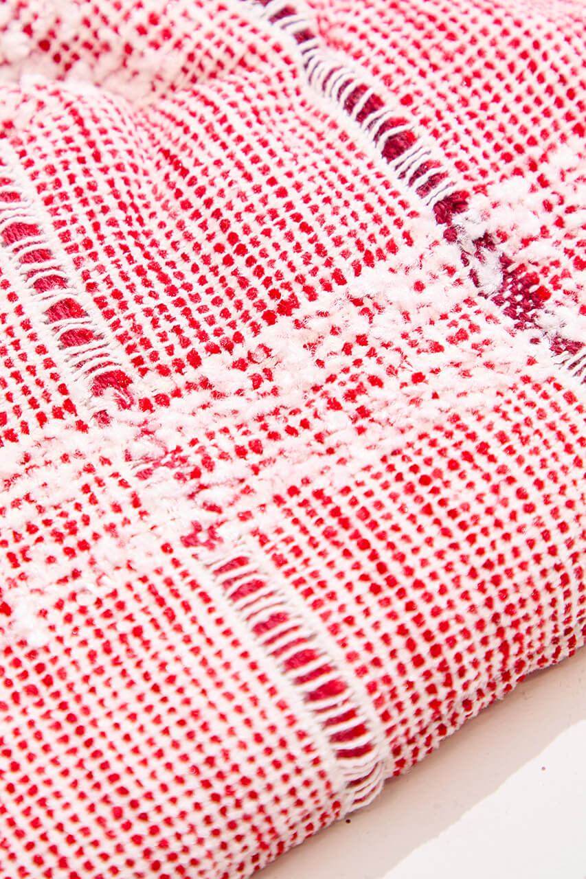 18" Heather Red Stocking
