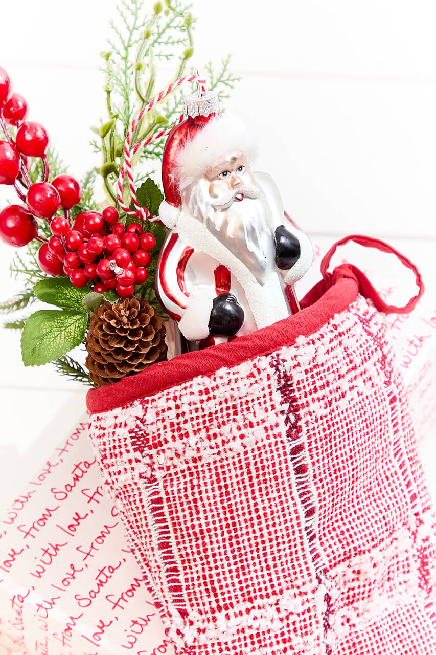 18" Heather Red Stocking