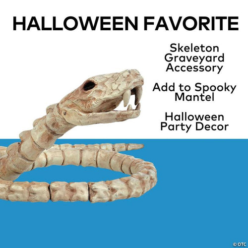 12 1/4" Slithering Snake Plastic Skeleton Halloween Decoration