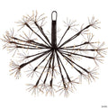 12" Pre-Lit LED Brown Christmas Ball Decoration - Warm White Lights
