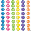 1/2" -  5/8" Bulk 48 Pc. Mini Neon Swirl Rubber Bouncy Balls