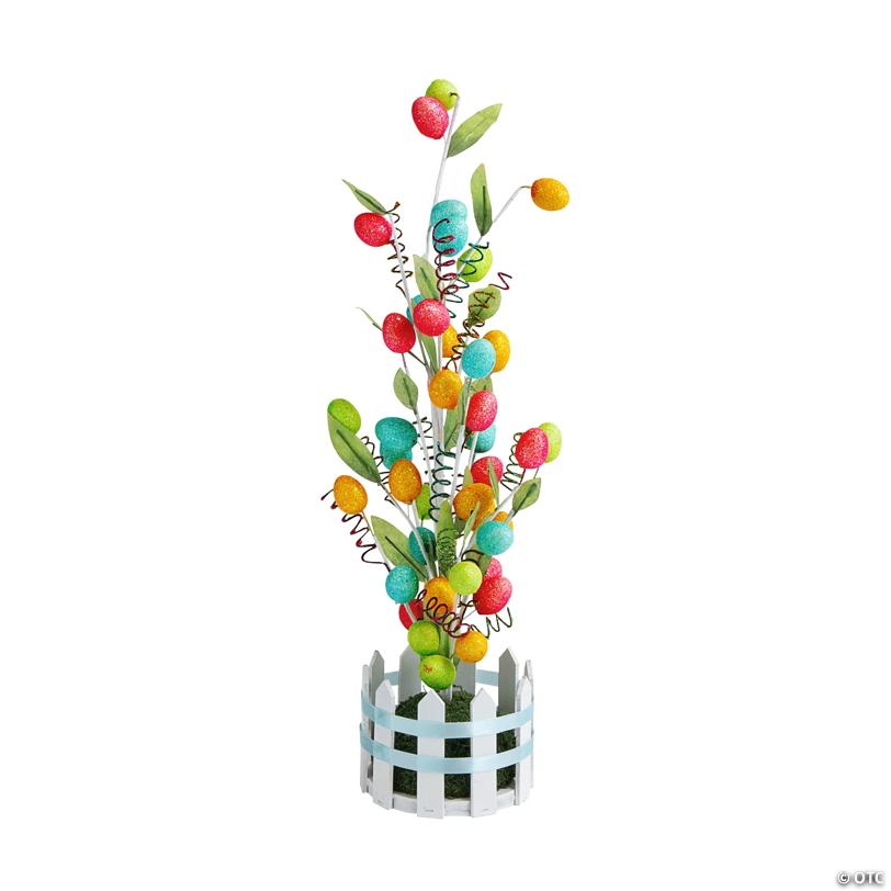 12" x 21" Pastel Easter Egg Foam Tree Decoration