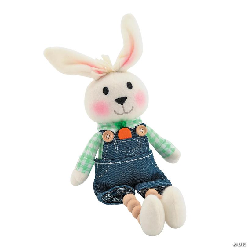 13" Dangle-Leg Easter Bunny Tabletop Decoration