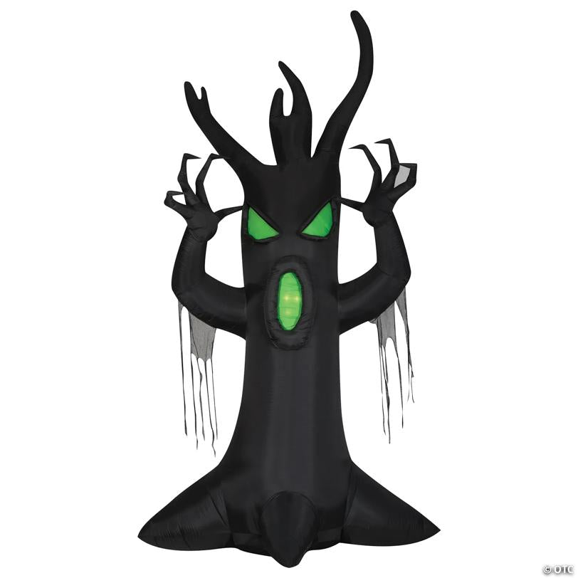 144" Airblown Inflatable Giant Scary Tree with LEDs Halloween Yard Decoration