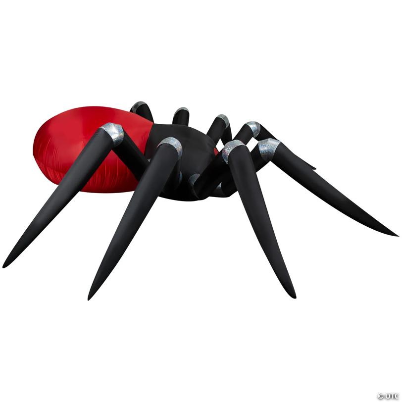 14 Ft. 6" Airblown® Blowup Inflatable Black & Red Spider with Fire & Ice™ Projection Halloween Outdoor Yard Decoration