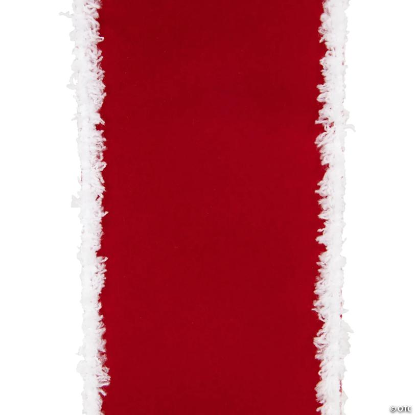 14' Red and White Velvet Christmas Door Bow