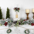 15.25" LED Lighted White Storm Lantern Christmas Decoration