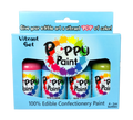 Poppy Paint Pastel Kit – 4 Pack, 30 ml Bottles Pink Purple Teal Avocado