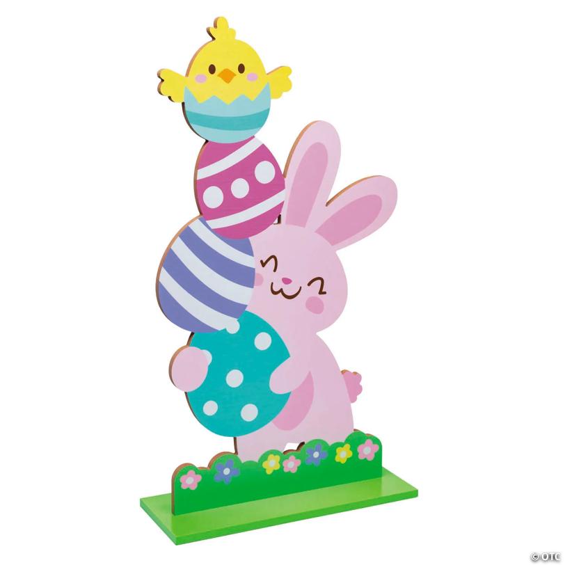 15 1/2" x 28" Easter Whimsy Porch Greeter Wood Decoration