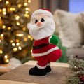 15" Animated Cheek to Cheek Twerking Santa Claus Christmas Tabletop Decoration
