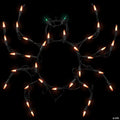 15" Lighted Spider Halloween Window Silhouette Decoration