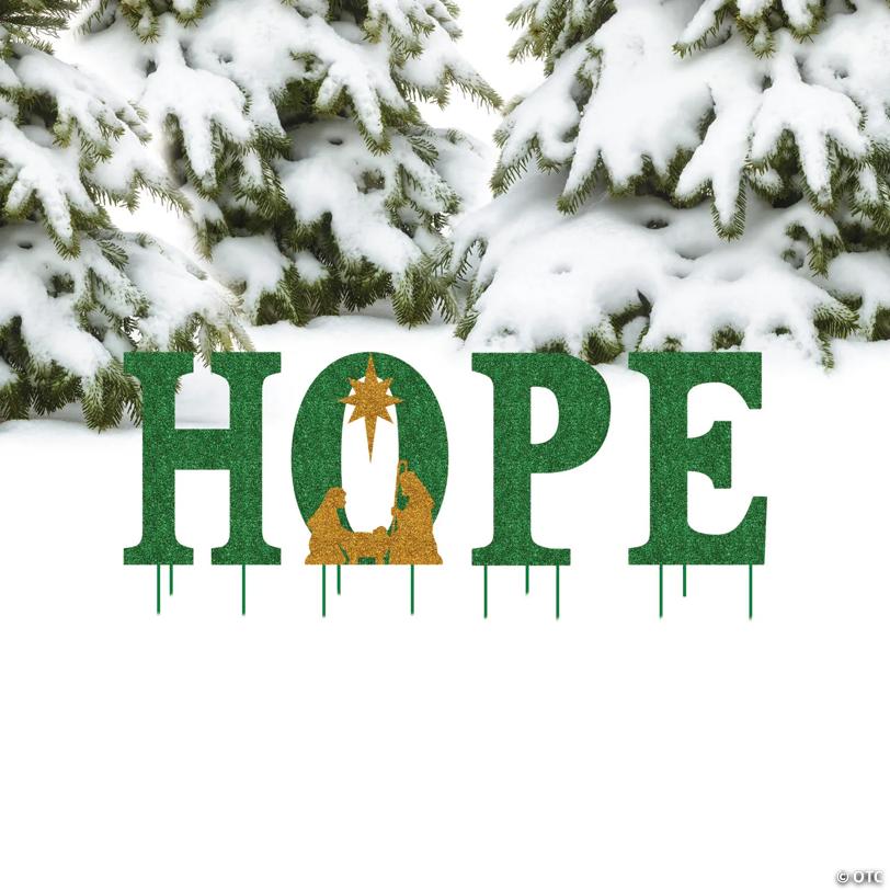 15" - 17" x 23" Hope Yard Sign - 4 Pc.