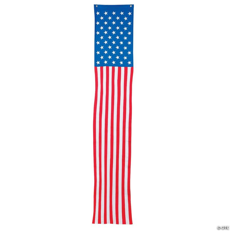 15" x 7' Cloth Traditional Patriotic Pillar Bunting