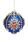 5" King's Jewel Ball Ornament, Blue - Mark Roberts