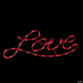 17" Lighted Red Love Script Valentine's Day Window Silhouette Decoration