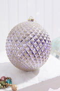 6" Lavender Gold Ball Ornament