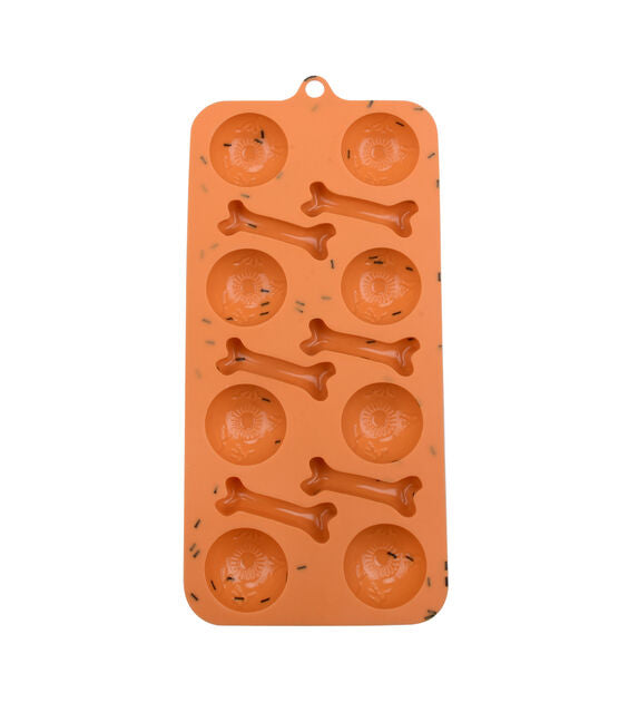 Halloween Eyeballs and Bones 14pc Candy Mold for Chocolate Melts, Ice, Treats