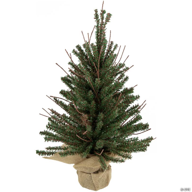 18" Warsaw Twig Artificial Christmas Tree in Burlap Base - Unlit