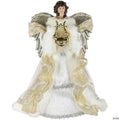 18" White and Silver Angel Christmas Tree Topper  Unlit