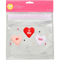 Wilton Clear Conversation Hearts Valentine's Day Resealable Treat Bags, 20-Count