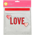 Wilton Clear “LOVE" and Hearts Valentine's Day Resealable Treat Bags, 20-Count