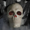 19 3/4" Giant Light-Up Plastic Skull Animated Prop Halloween Decoration