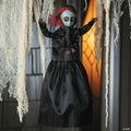 19 3/4" Hanging Doll with Red Hair Halloween Decoration