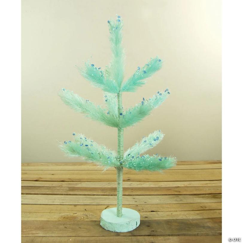 19" Pastel Green Pine Artificial Easter Tree - Unlit