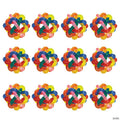 1 1/2" Colorful Transparent Intertwined Balls - 12 Pc.