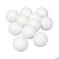 1 1/2" diam. White Plastic Table Tennis Balls - 12 Pc.
