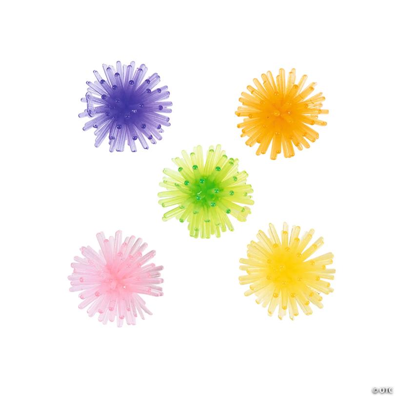 1 1/4” Bulk 72 Pc. Mini Glow-in-the-Dark Porcupine Ball Assortment