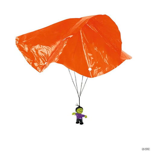 1 1/4" Bulk 48 Pc. Mini Halloween Character Vinyl Paratroopers