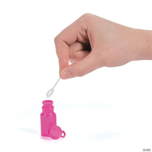 1 3/4" 3 oz. Bulk 144 Pc. Mini Spring Brights Plastic Bubble Bottles