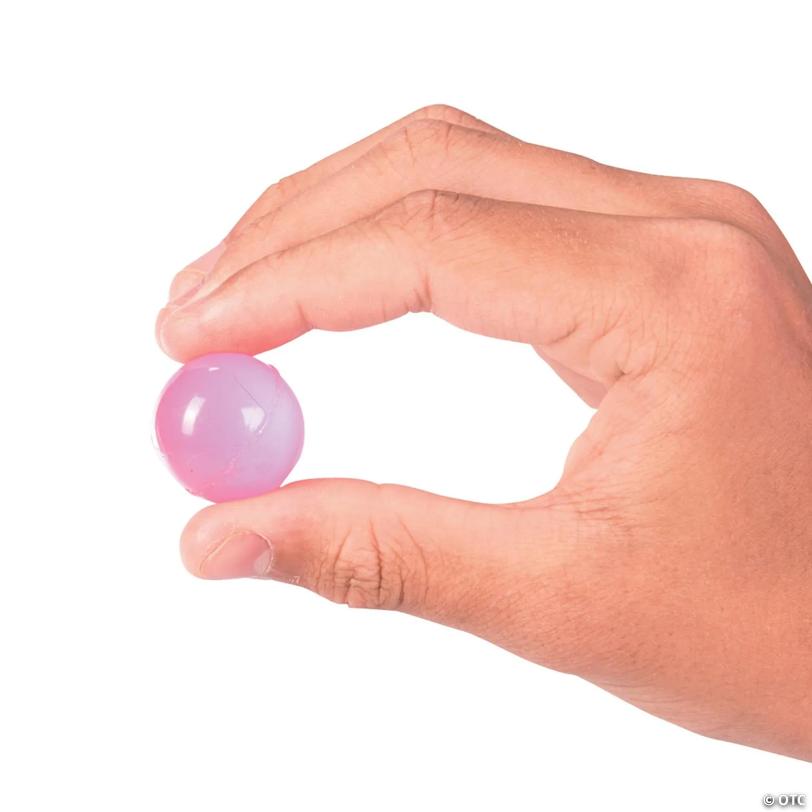 1" Bulk 144  Pc. Mini Neon Colors Glow-in-the-Dark Bouncy Balls