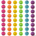 1" Bulk 48 Pc. Mini Smile Jesus Loves You Rubber Bouncy Balls