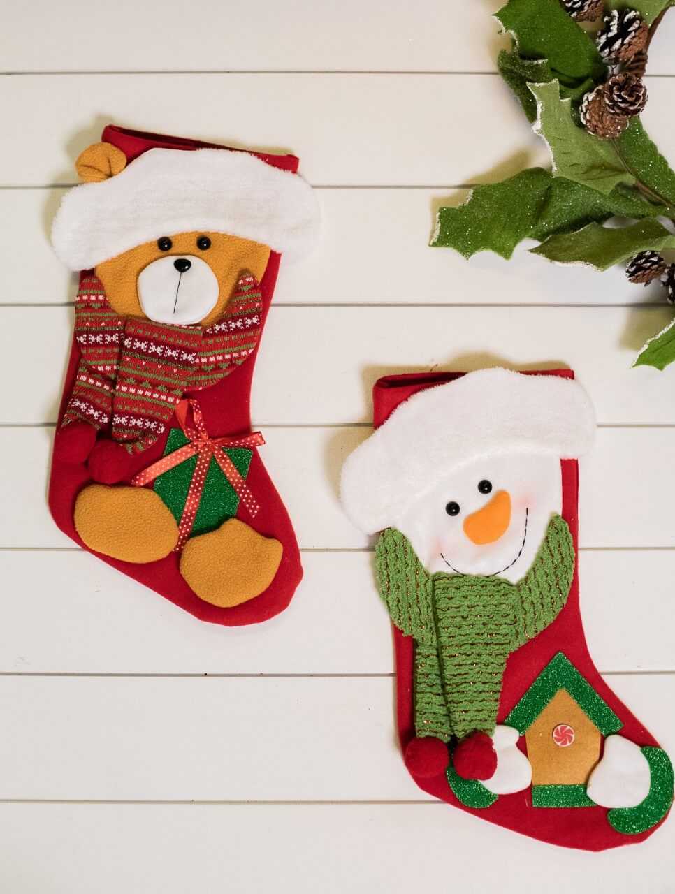 20” Snowman and Bear Stocking