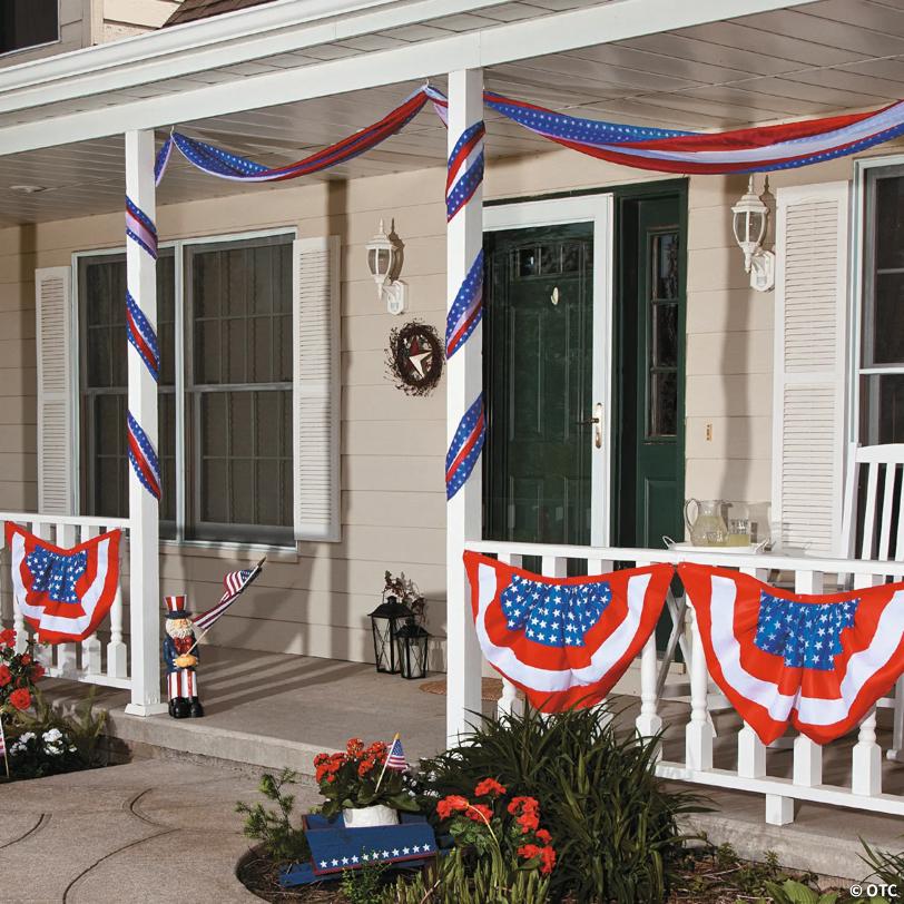 20 ft. Patriotic Classic USA Stars & Stripes Polyester Bunting